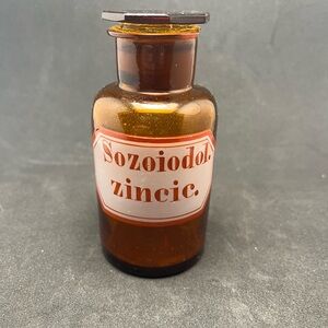 Amber Glass Apothecary Jar